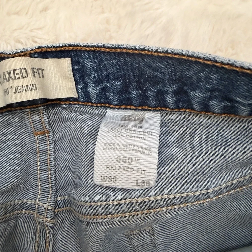 Levi's 550 Relaxed Fit Jeans 36x36 Y2K Era Made‎ in Haiti
